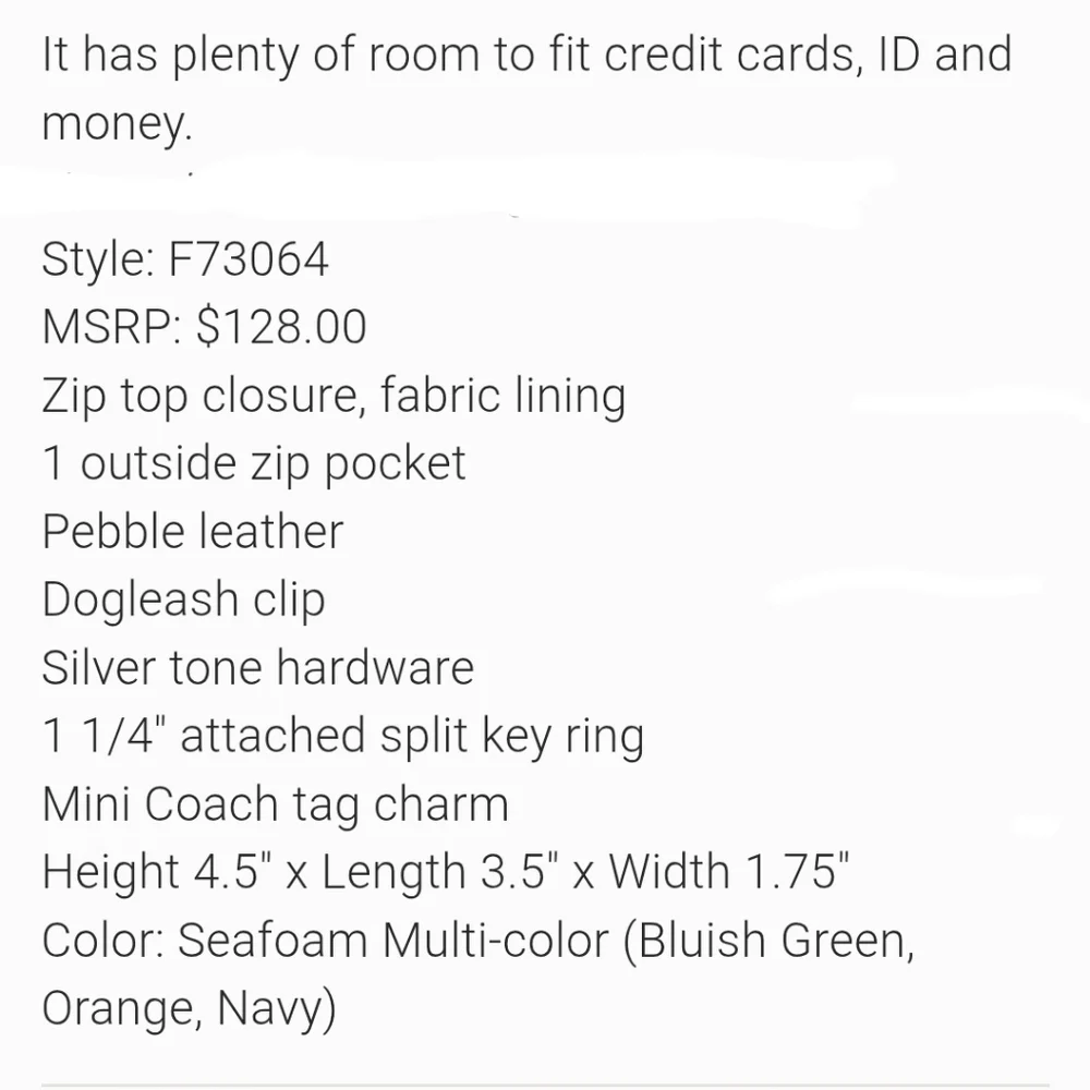 Coach Multicolor Mini Backpack Keychain - Picture 11 of 11